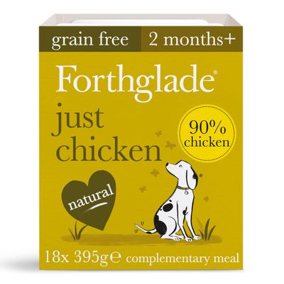 Forthglade Just Grain-Free Natürliches Nassfutter für Hunde – Nur Huhn