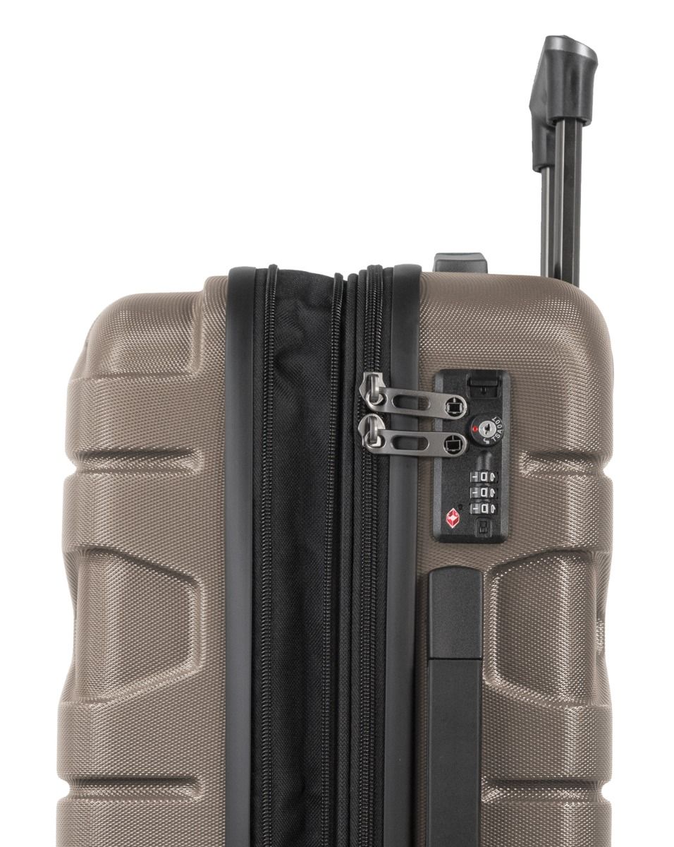 X-Kölln – Handgepäckkoffer, Hartschale, Herbstgold, TSA-konform, 55 cm, 42–50 Liter