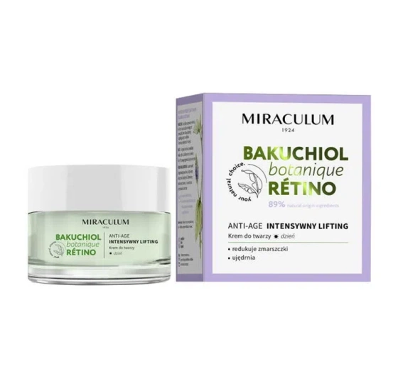 Miraculum Bakuchiol Botanique Retino krem do twarzy na dzień intensywny lifting anti-age 50 ml