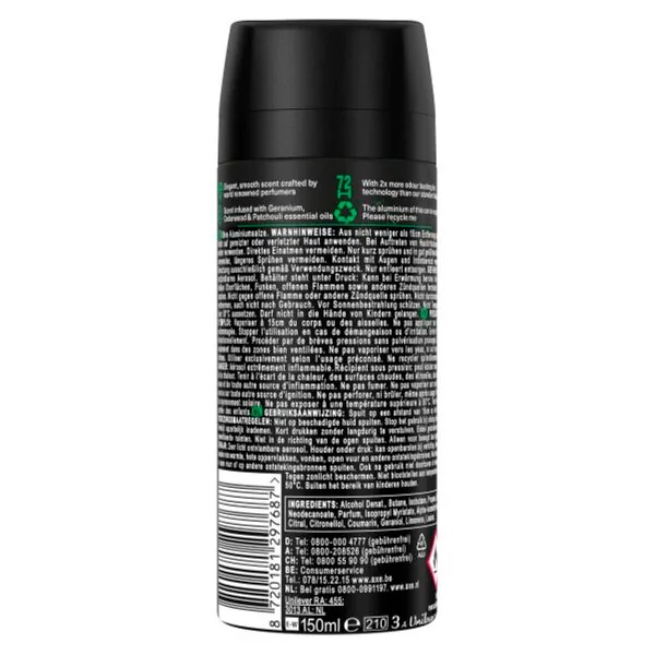 Axe Fine Fragrance Emerald Geranium дезодоранс и спреј за тело 150ml