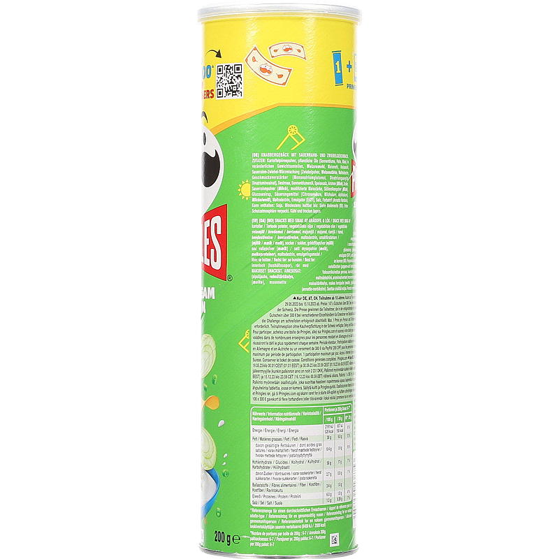 Pringles Pringles 200 g, panna acida e cipolla