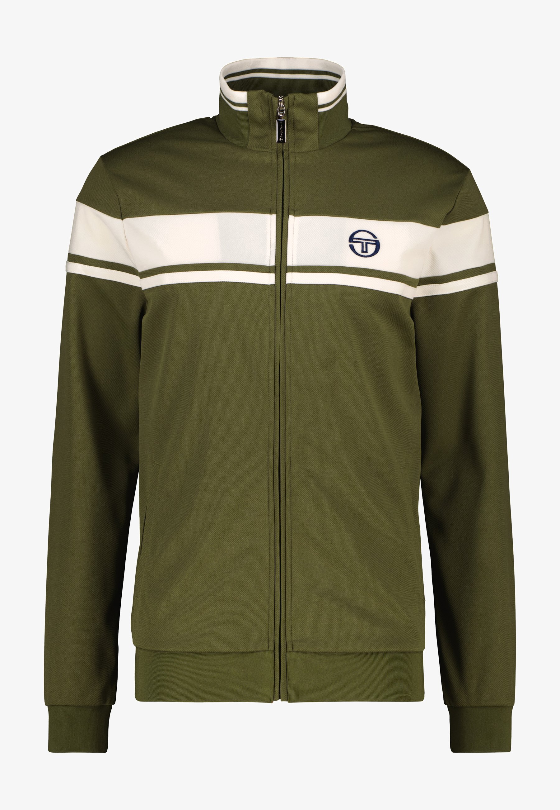 Mikina na zip - rašelinový/gardénie Sergio Tacchini