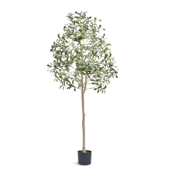 Olivier Artificiel - DUOKU - 1,5 m - Plante PE - Arbre réaliste en pot - Anti-basculement
