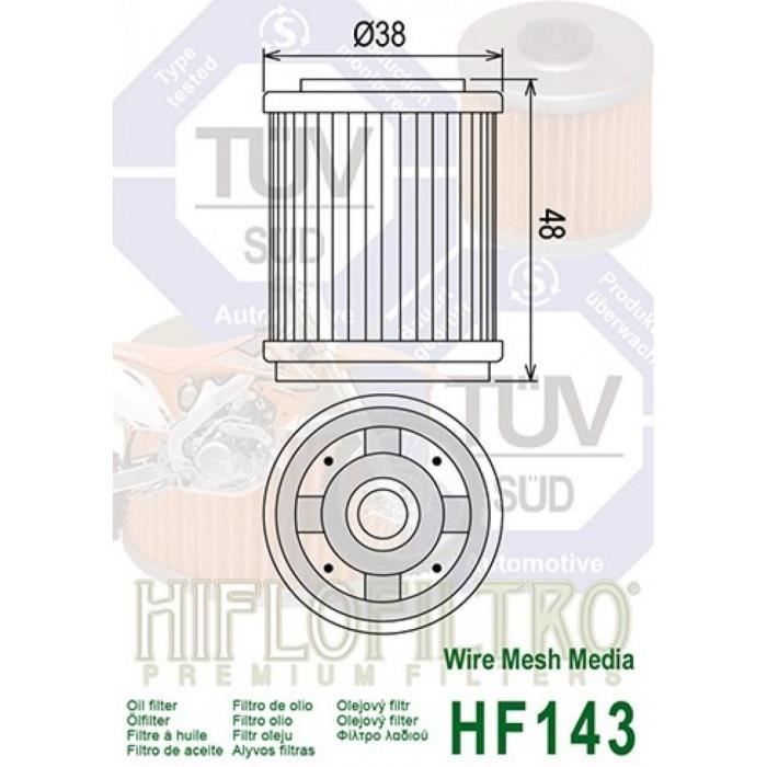 Filtro de aceite Hiflo Filtro para motocicletas Yamaha 125 SR SE (1982-2002)