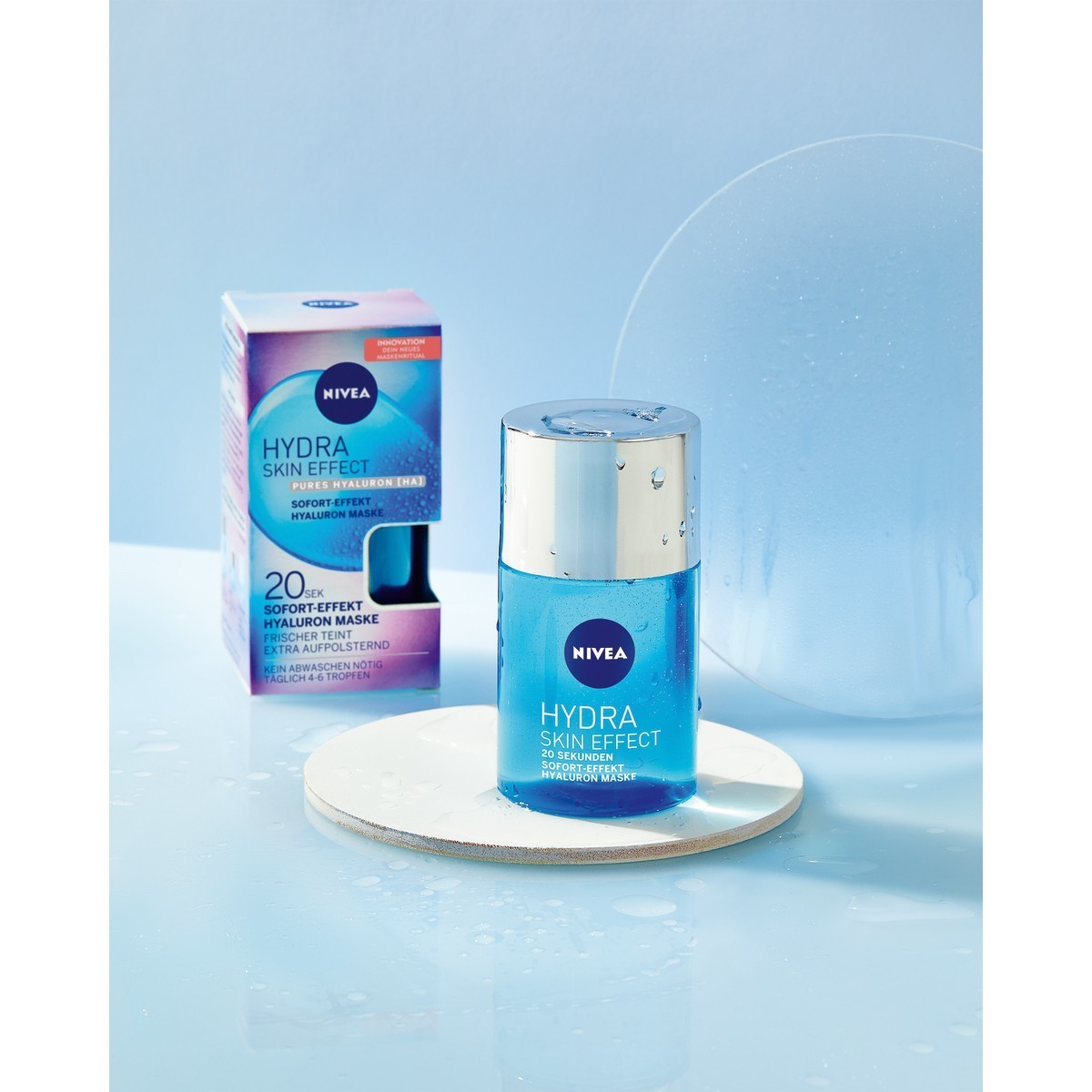 NIVEA vlažilna maska in izpopolnjujoče olje za obraz – 100 ml