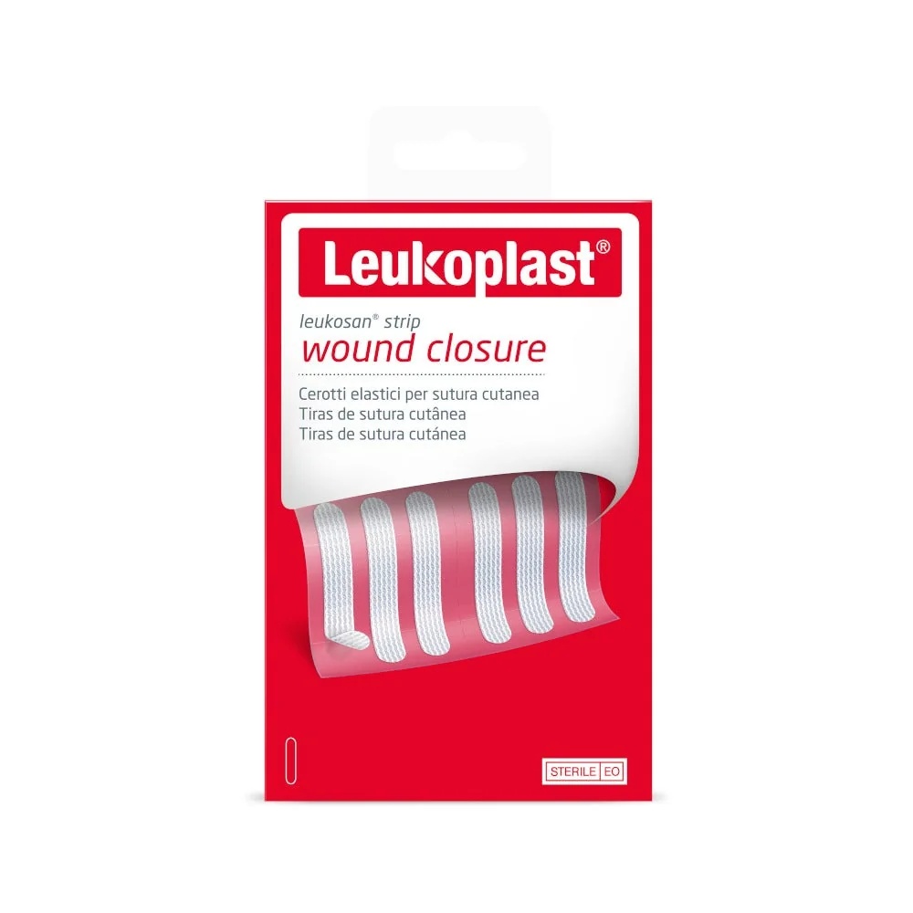 LEUKOSAN Bandes Leukosan 6 x 38 mm, 2 sachets de 6 patchs, patchs à coudre