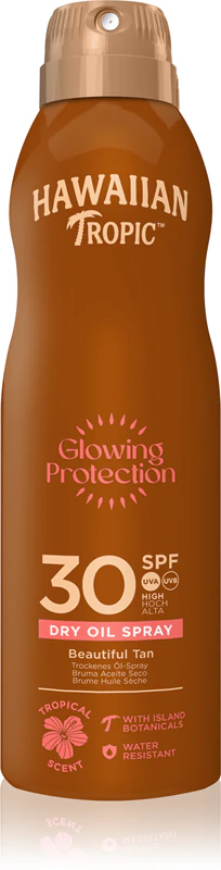Spray de óleo seco com proteção iluminadora Hawaiian Tropic FPS 30