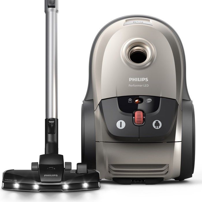 Staubsauger – PHILIPS – Performer LED XD 8152/12 – 900-W-Motor – TriActive-LED-Bürste – HEPA-Filter