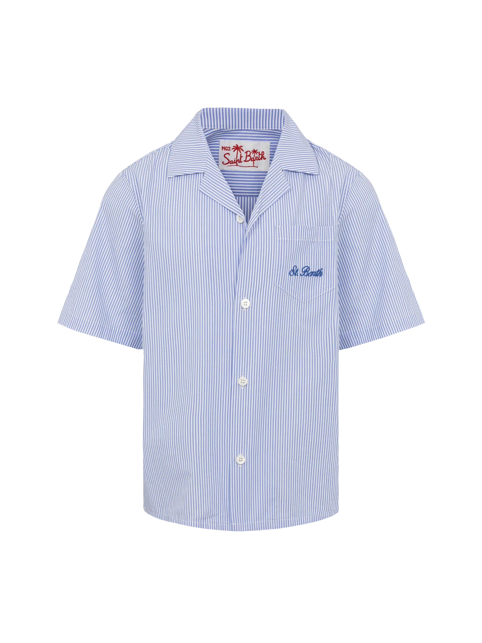 Kalea katoenen shirt met Too Cool for School-borduurwerk