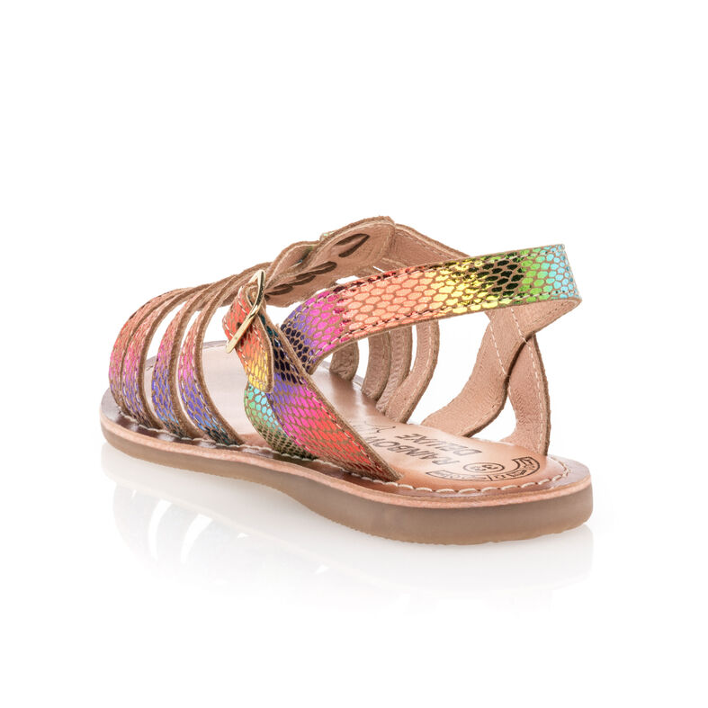 Sandalias multicolor para niñas / Zapatos de punta abierta