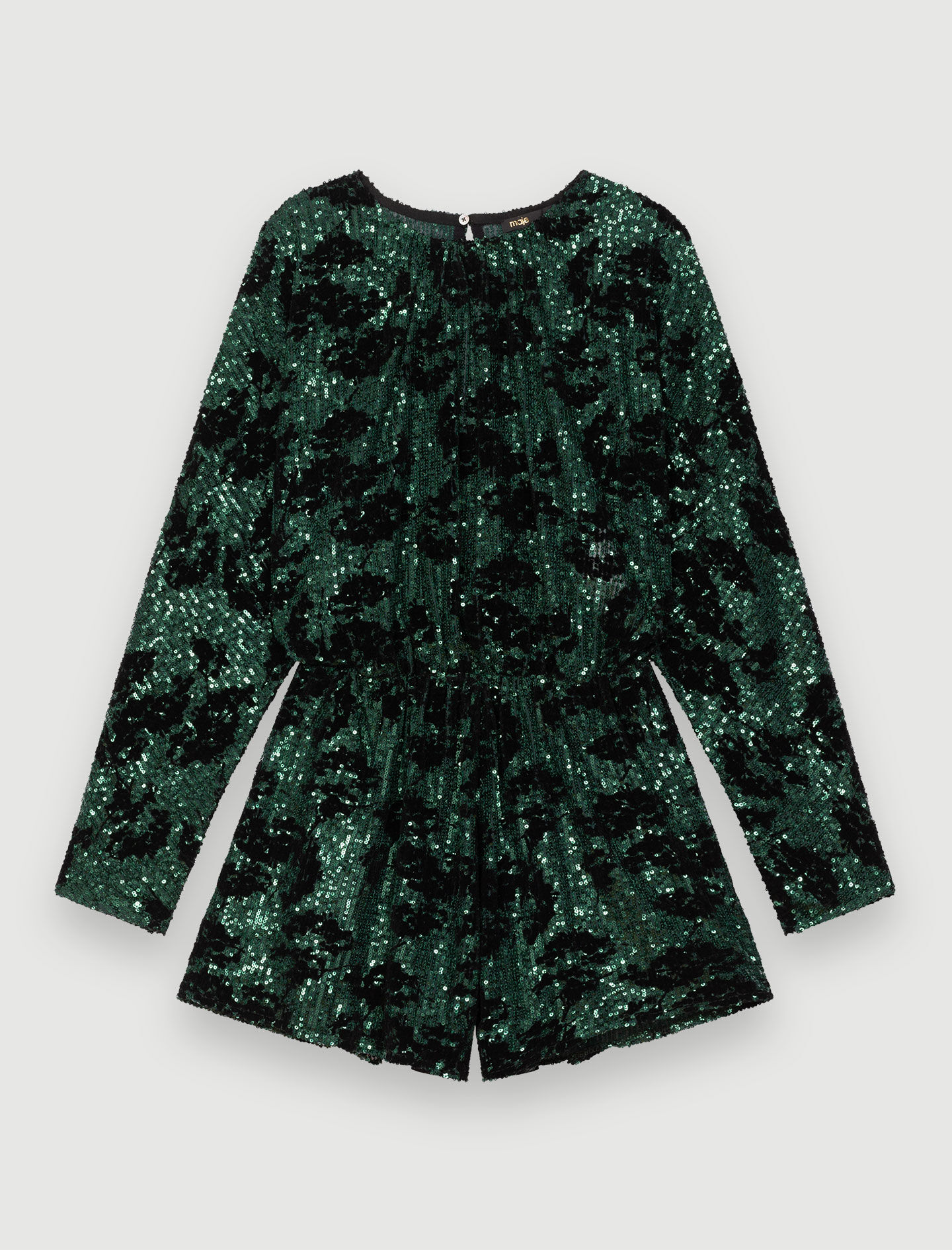 Jumpsuit met pailletten - Groen