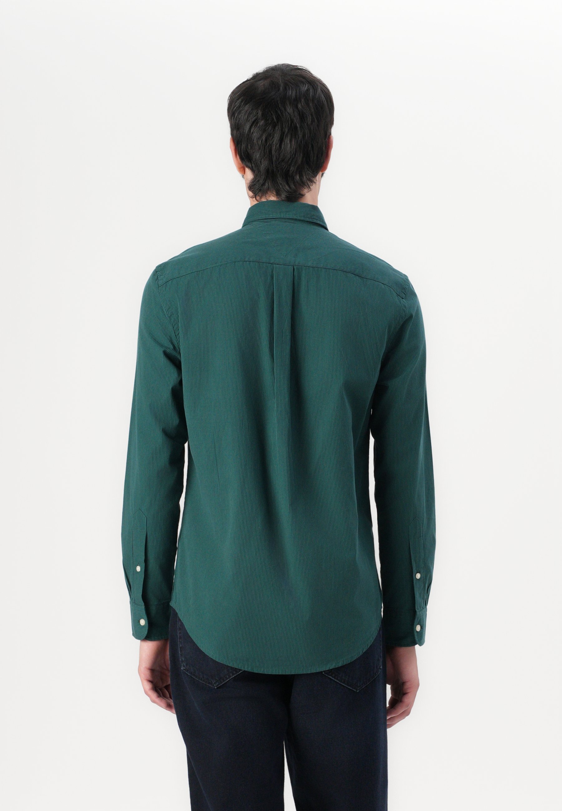 Camicia Tommy Hilfiger MICRO GINGHAM - Camicia - verde ornamentale