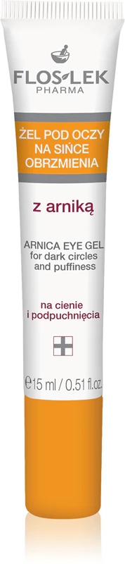 Gel za oči FlosLek Pharma Eye Care z arniko proti otekanju in temnim kolobarjem