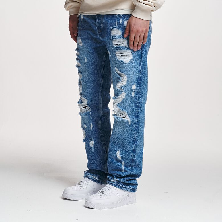 Jeans dritti strappati Firio