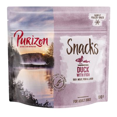Purizon Σνακ για Σκύλους Χωρίς Σιτηρά Πακέτο 3 x 100g