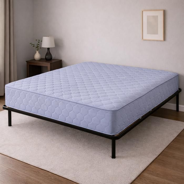 Mattress 70x190 cm, bed base with legs - latex contact surface - Compatible with electric bed bases - 80 kg/m³ density - 21 cm height - Comfort
