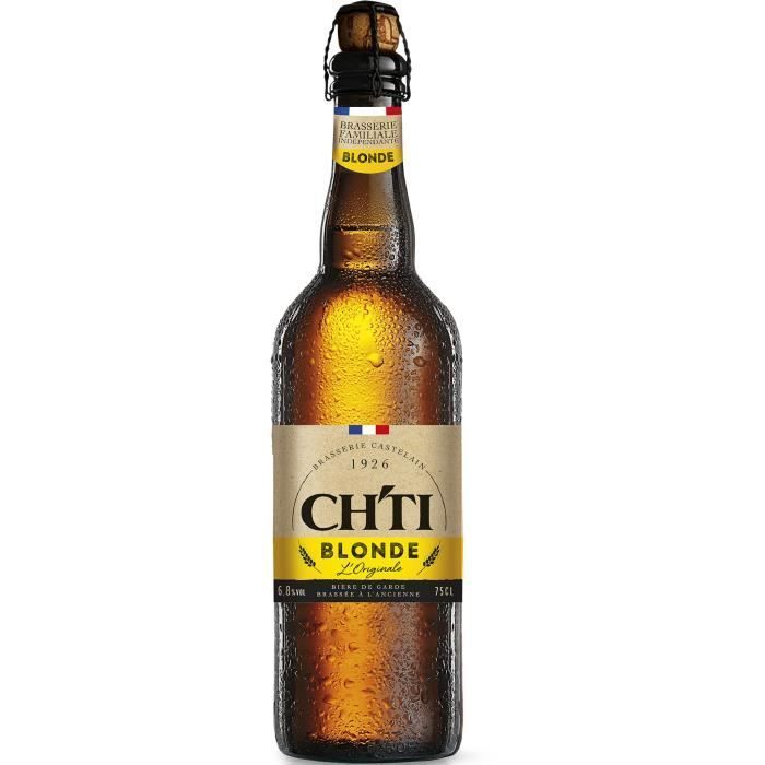 Bière blonde originale - Chti - 6.80% Vol. - 75cl
