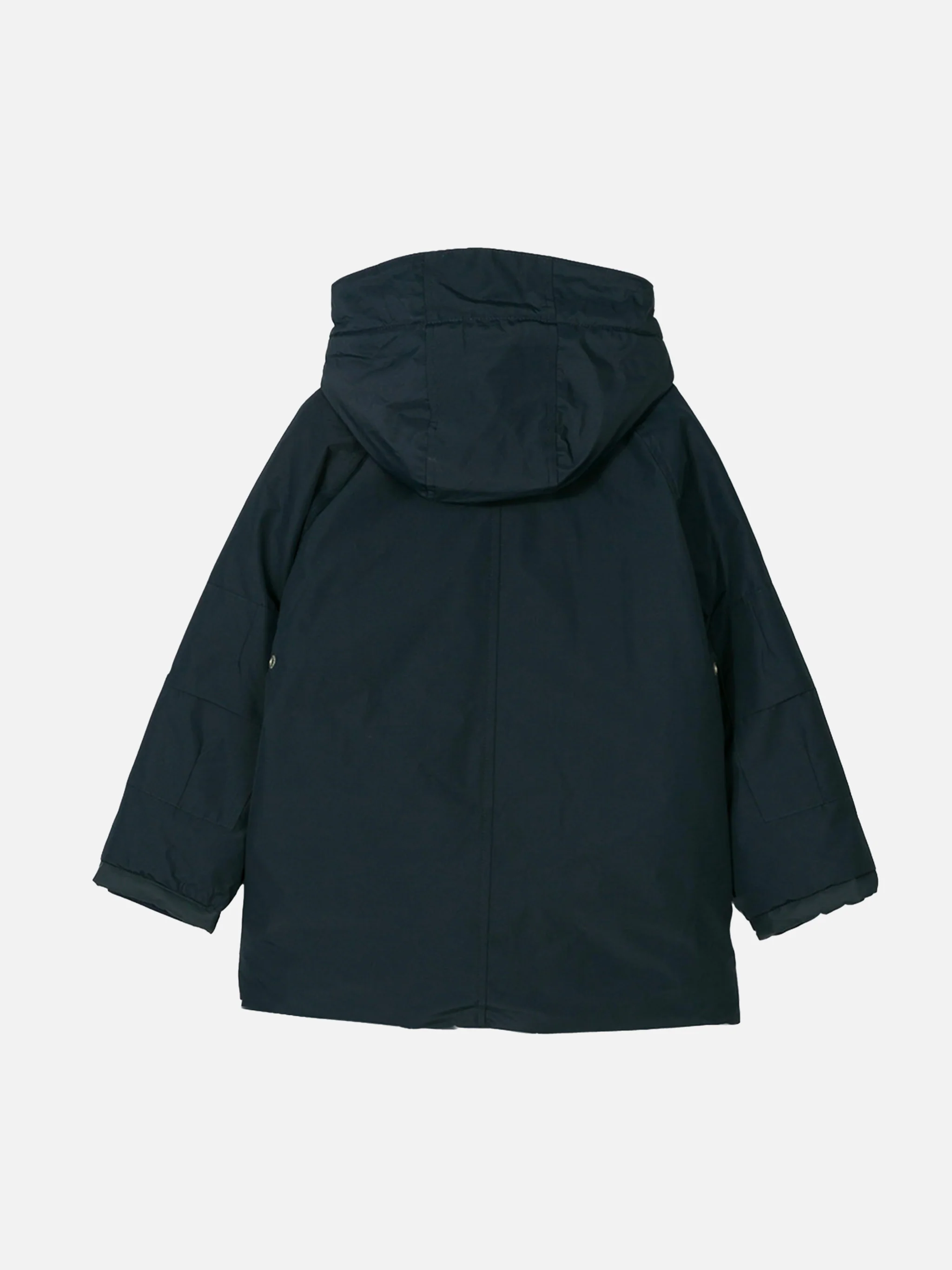 Marineblauwe windjack met capuchon voor kinderen