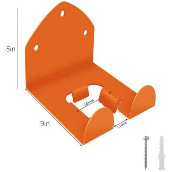 Gancho de soporte resistente para cortacésped, herramienta eléctrica de jardín, soporte de almacenamiento de pared para garaje (2 piezas)