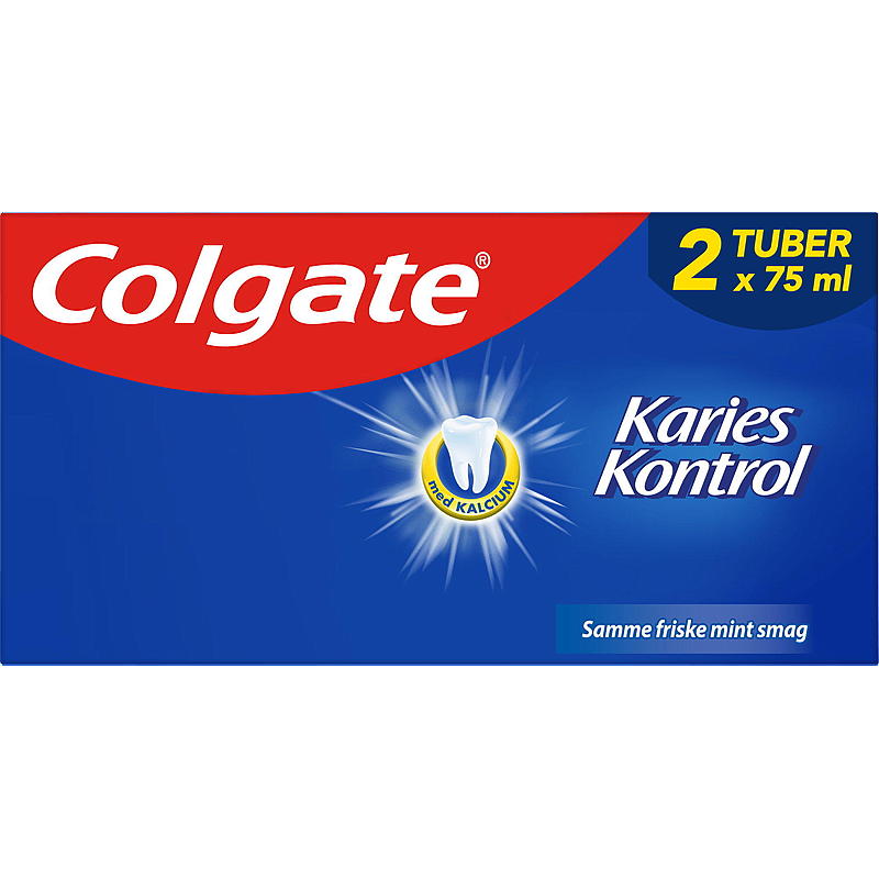 Colgate tannkrem 2-pakning med hull i munnen Colgate