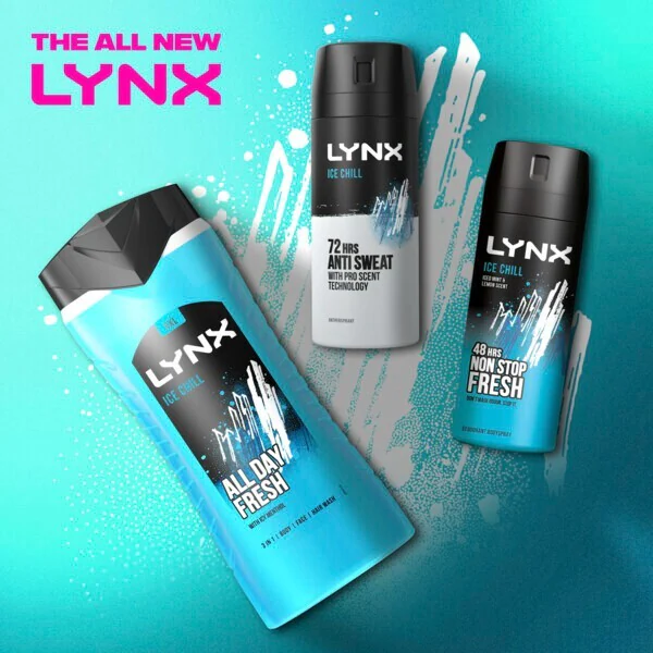 Sprchový gél Lynx Bodywash Ice Chill 500ml | Pánsky | Superdrug