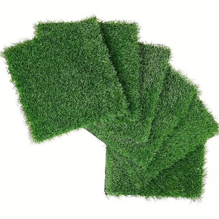 Césped sintético - IDEKO - Baldosas con sistema de fijación mediante clip - 30,48 x 30,48 cm - Altura 35 mm - Resistente a los rayos UV