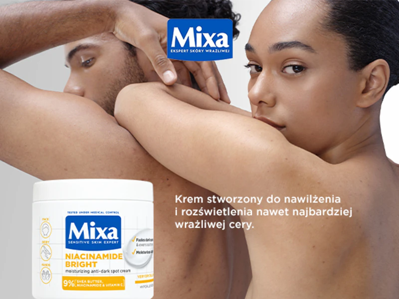 Creme multifuncional Mixa Niacinamide Bright, creme hidratante intensivo contra manchas.