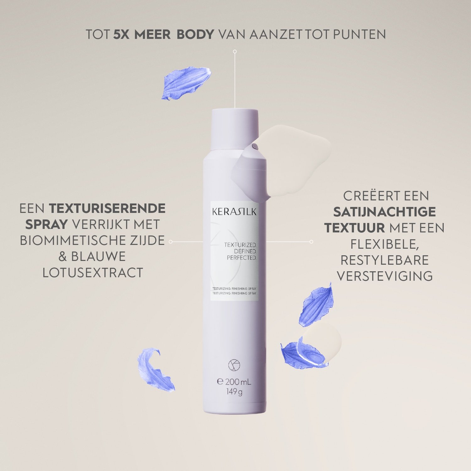KERASILK Haarspray Текстуризирајући спреј за завршну обраду косе - 200 мл
