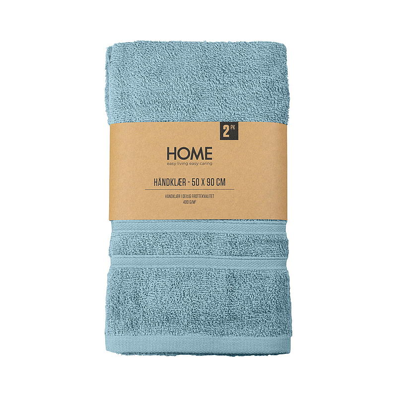 Villa 2er-Pack Handtücher, 50 x 90 cm, blau