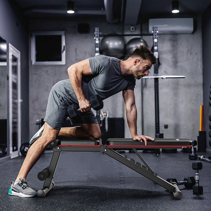Banc de musculation - PASYOU - PA300 - Pliable 7 en 1 - Multi-positions - 230 kg