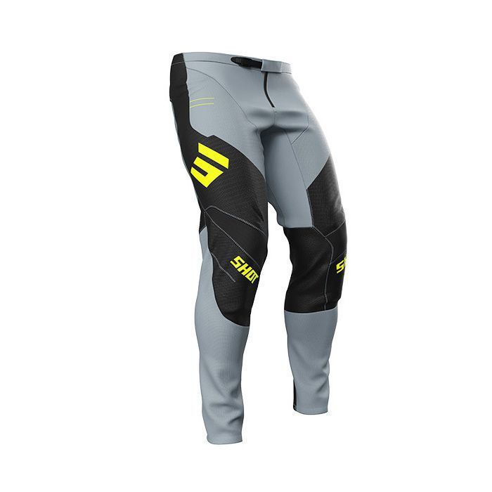 Pantalon moto cross SHOT RACE GEAR Contact Shield Neon Yellow