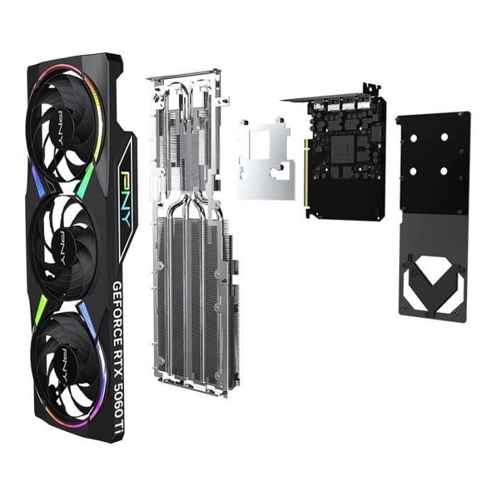 PNY - Scheda grafica - GeForce RTX™ 5060 Ti - 8GB - ARGB Overclocked Triple Fan DLSS 4