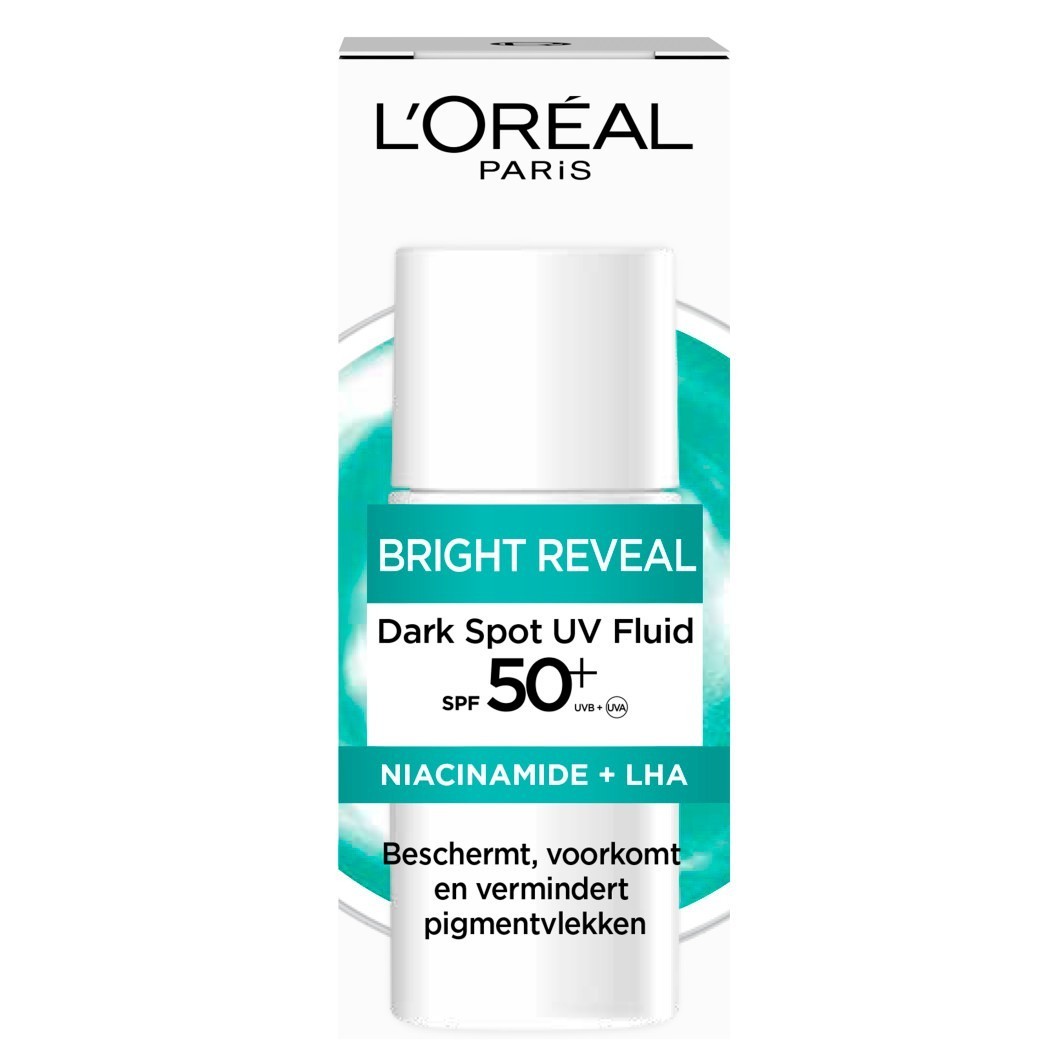 L'Oréal Paris Bright Reveal UV fluid za lice protiv tamnih fleka SPF 50+ - 50 ml