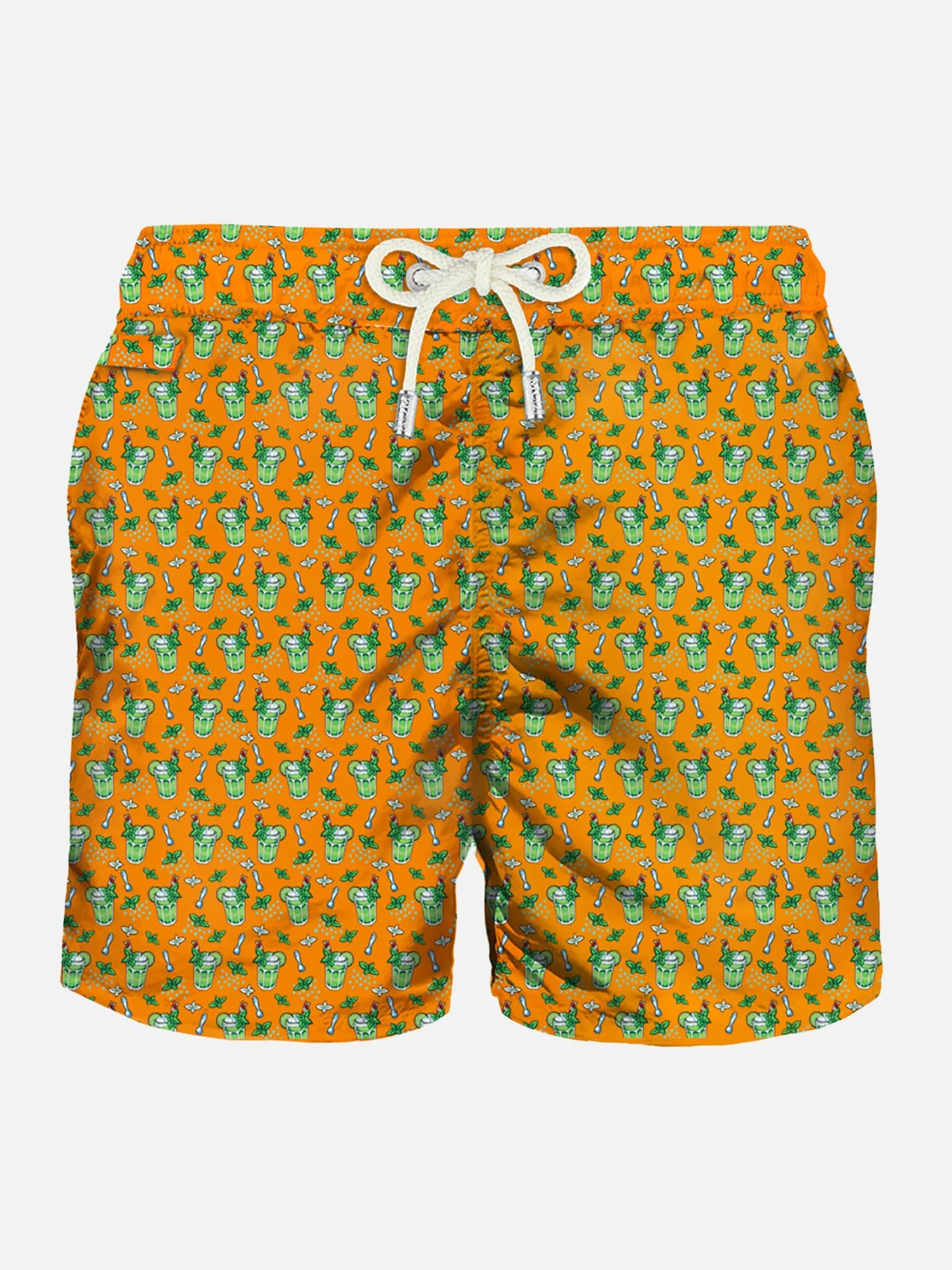 Costume da bagno da uomo in tessuto leggero con stampa Mojito