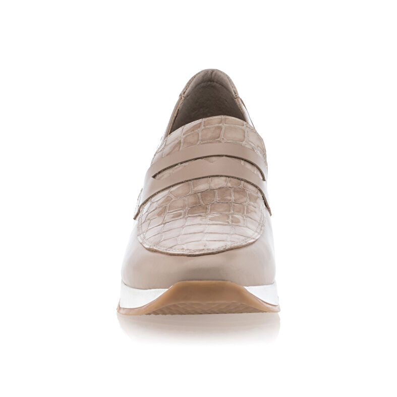 Beige Damen-Loafer/Bootsschuhe