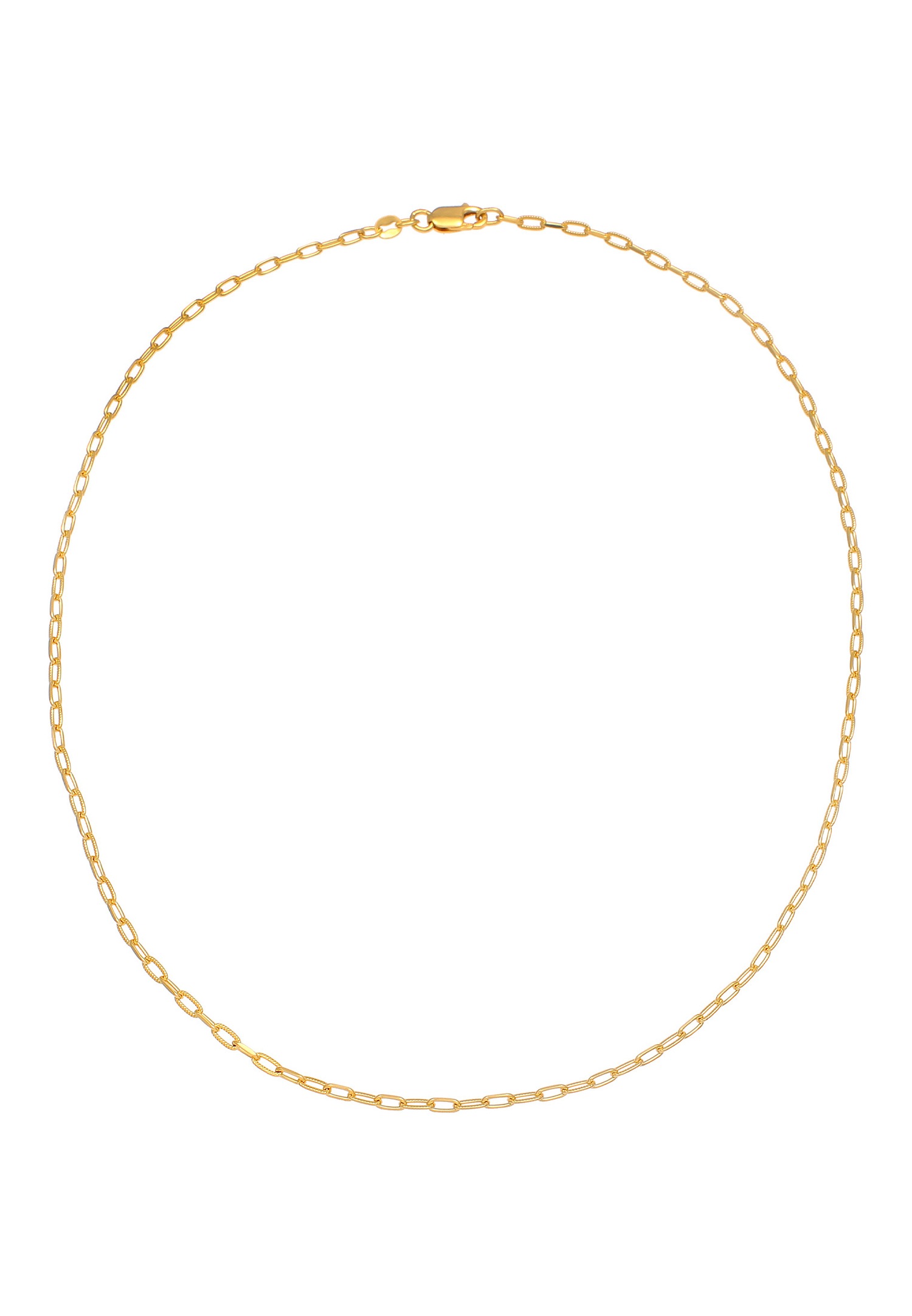 Elli Chaîne à maillons pour dames Chaîne ovale Tendance de base en argent sterling 925