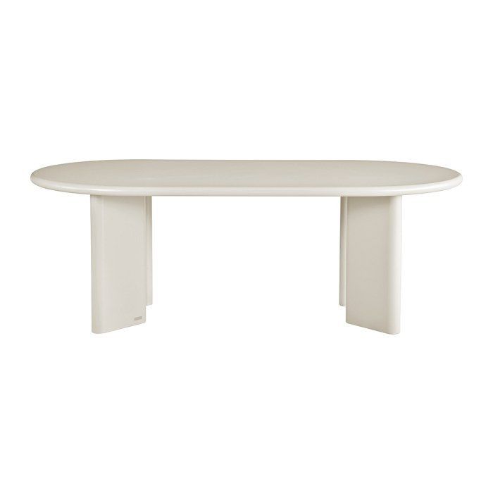 8-persoons eettafel van MDF - Beige - MARUZA