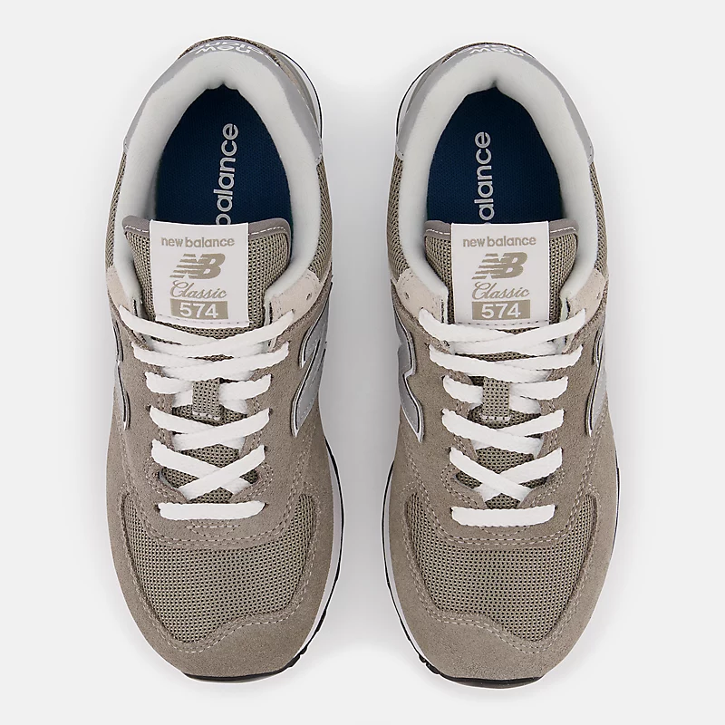 Women's Core 574 Shoes – Gray with White