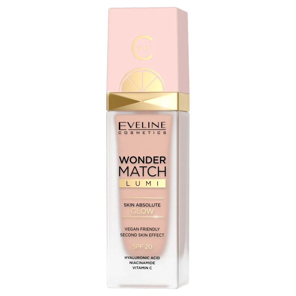 Eveline Wonder Match Lumi Podkład rozświetlający SPF20 10 Vanilla