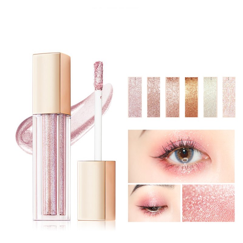 Nuovo ombretto liquido scintillante glitterato impermeabile a lunga durata. Trucco cosmetico