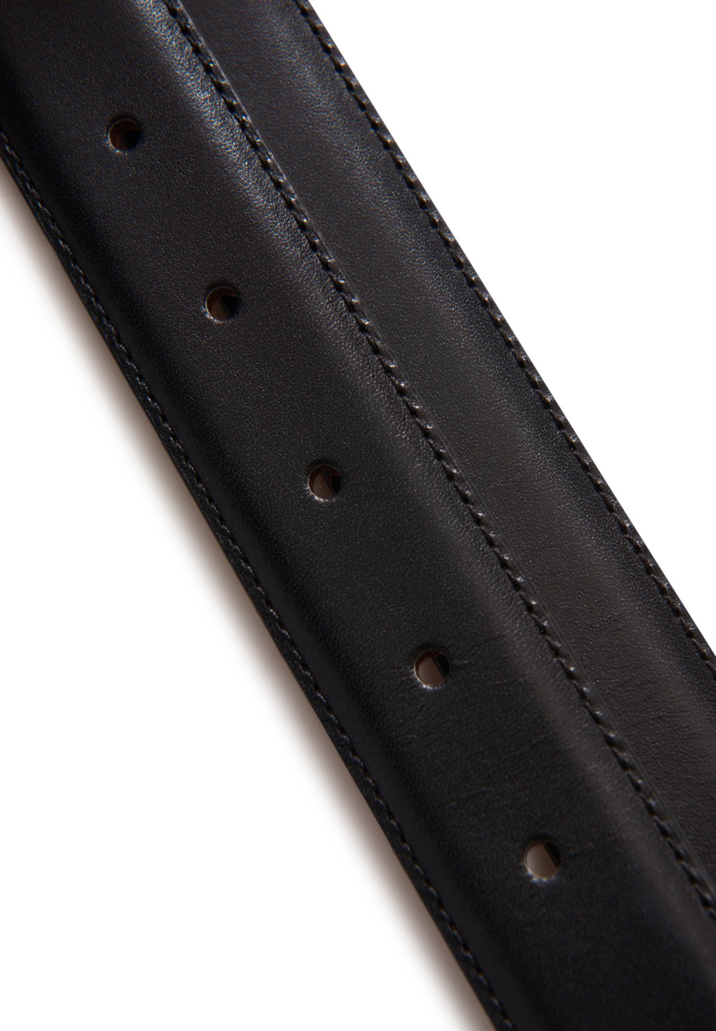 Oscar Jacobson SQUARE BUCKLE BOX - Gürtelgeschäft - schwarz