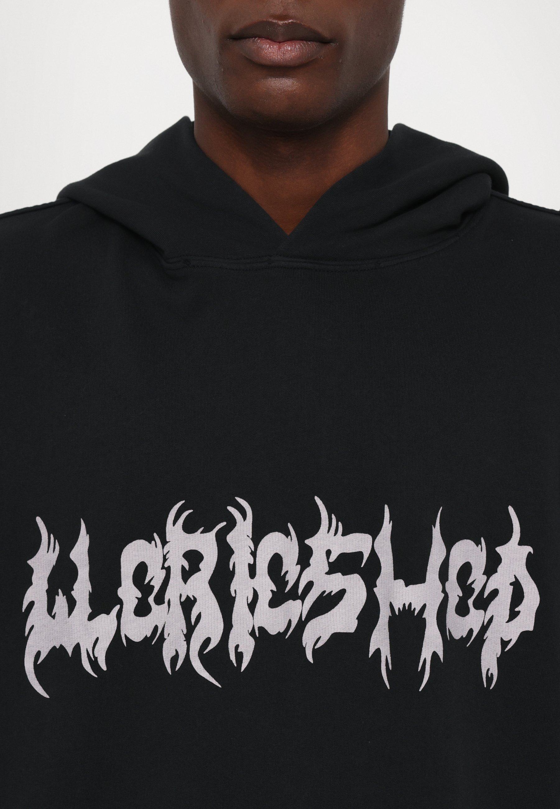 032c FAITHLESS OVERSIZED UNISSEX - Moletom - preto desbotado