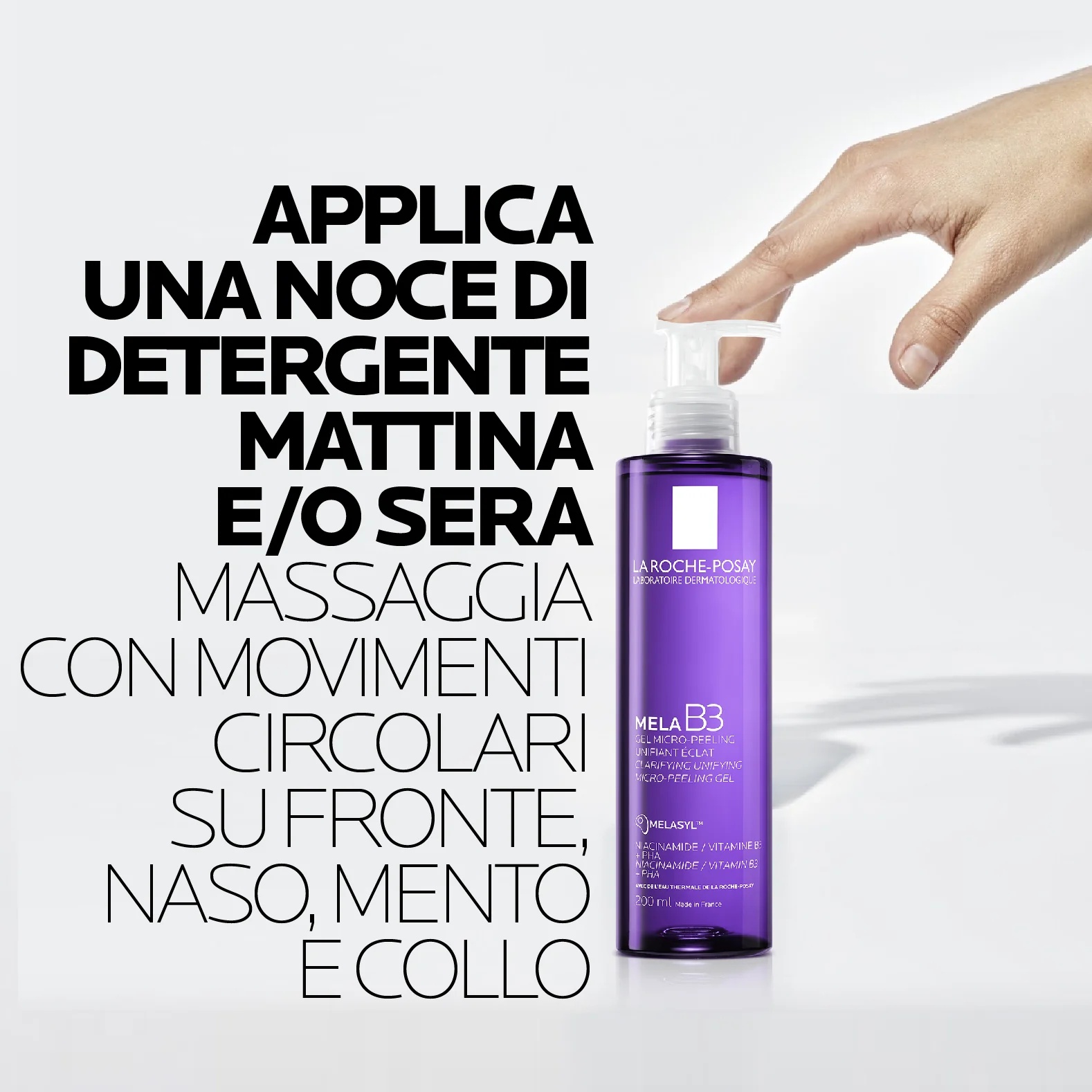 LA ROCHE POSAY Gel limpiador La Roche Posay Apple B3 200 ml microexfoliante contra imperfecciones