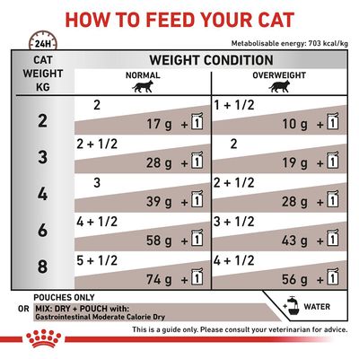 Royal Canin Veterinary Cat - Gastrointestinal Moderat kalorieindhold i sovs