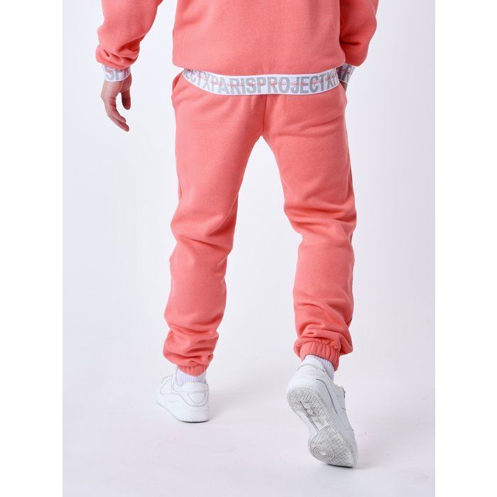Calça de Moletom - PROJECT X PARIS - Cós Elástico com Logo - Masculina - Rosa - Fitness - Multiesportiva