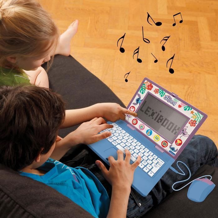 Educational computer - LEXIBOOK - Stitch - 170 activities - Bilingual EN/FR - 7 educational categories