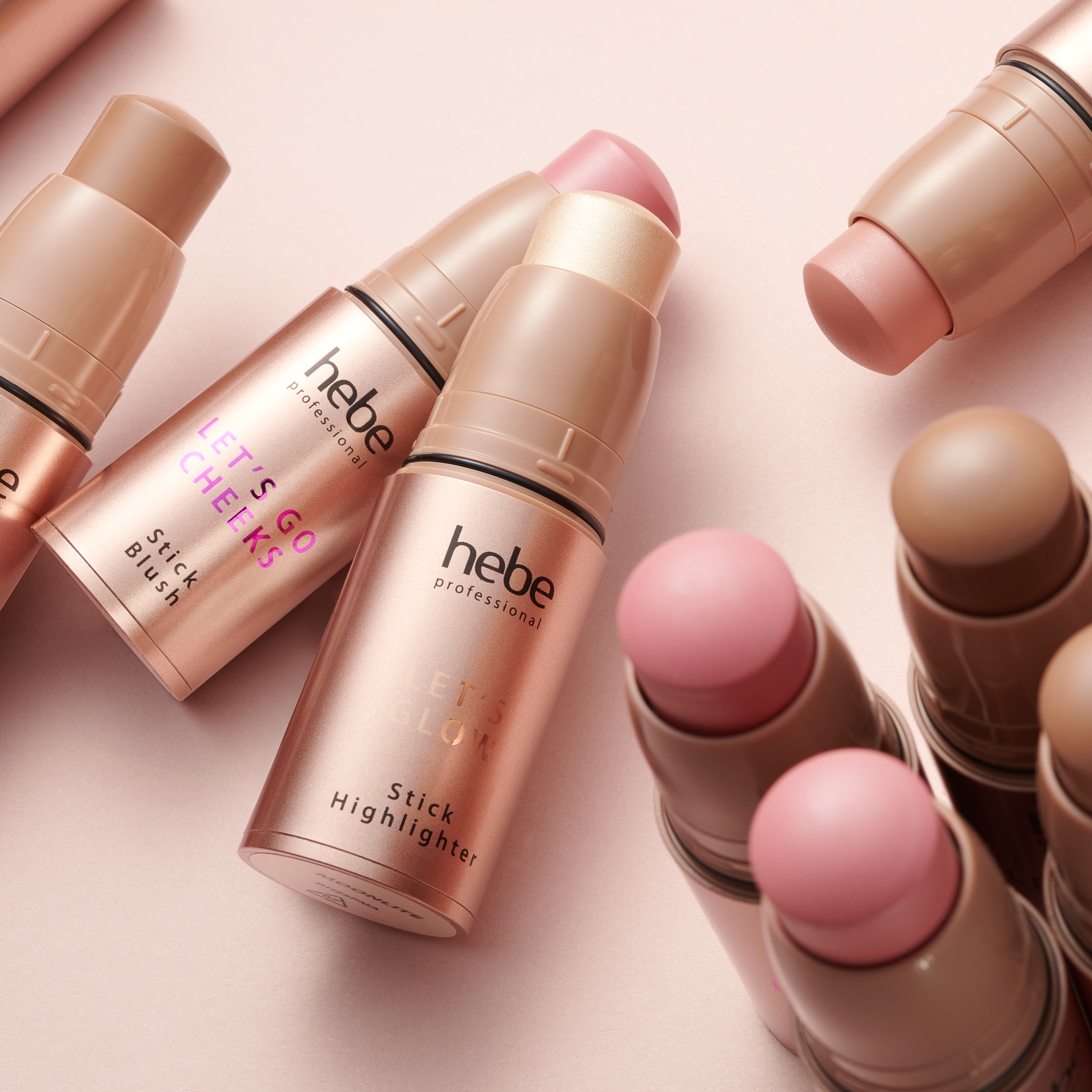 Ρουζ σε στικ Hebe Professional Let's Go Cheeks