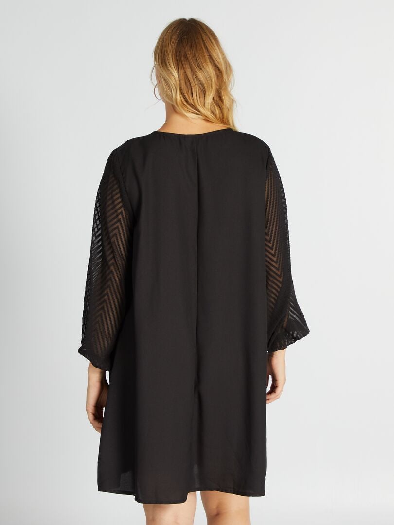 Vestido suave 'Only Carmakoma' - NEGRO
