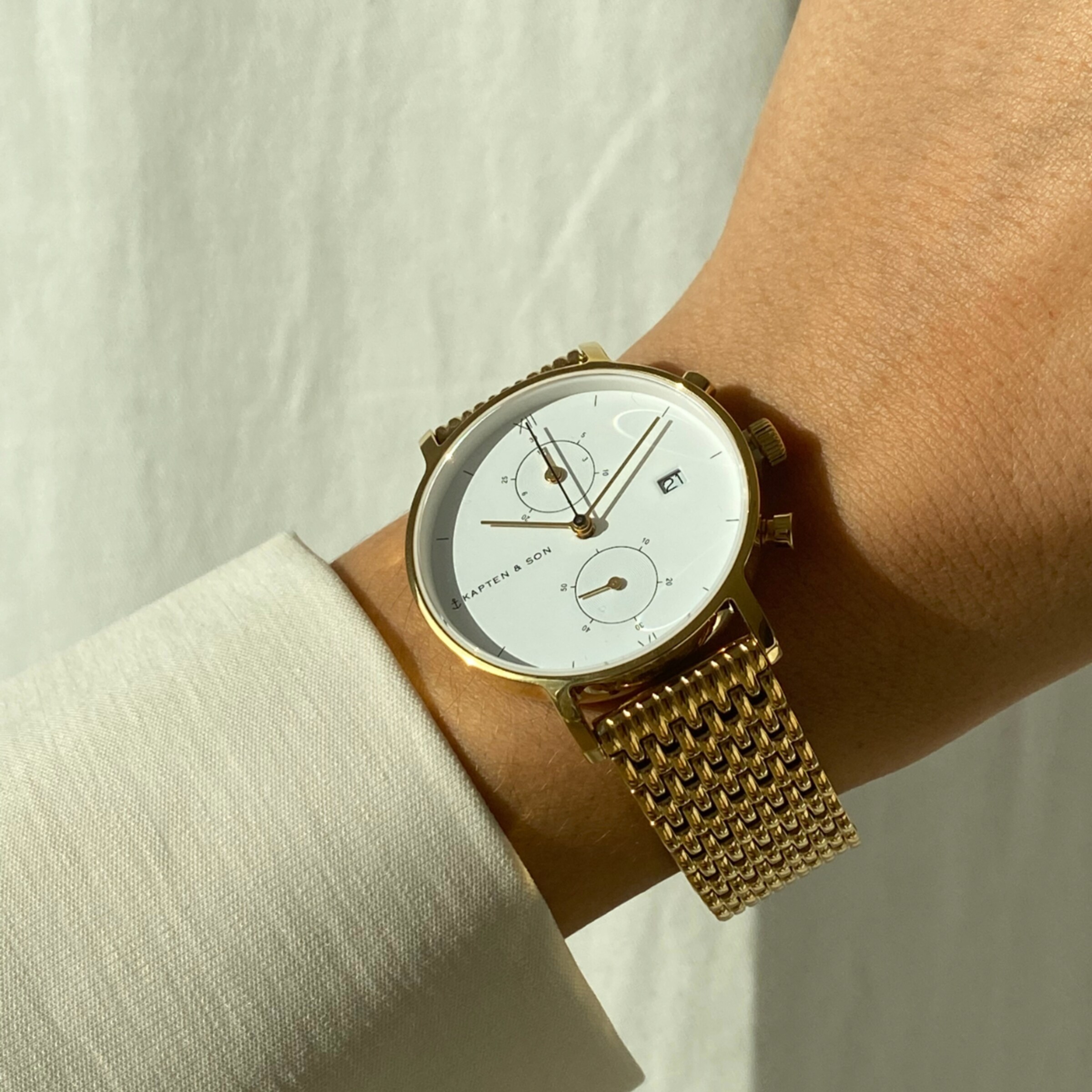 Chrono Gold Acier Tissé