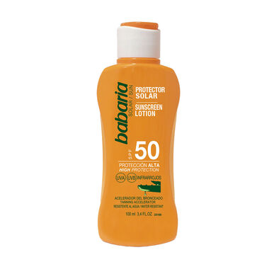 Babaria Vartalon aurinkovoide aloe veralla SPF 50 100 ml